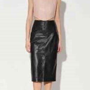 Walter Baker Stiller 100% Lambskin leather skirt, NWT, size 10
